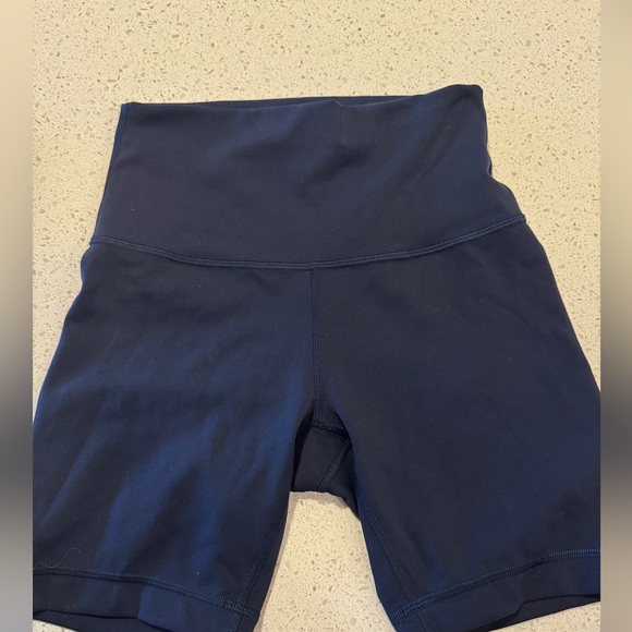 lululemon athletica Pants - Lululemon Women’s Size 4 Align Yoga 6’ Shorts Navy Blue NWOT - never worn